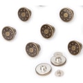 Miniatyrbilde 1 av 5: 8-pakning justerbare erstatningsknapper for jeans - 10 mm avtakbare buksesknapper, avtakbare metallknapper for jeans, trykknapper i denim, skinny jeans-knapp