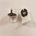 Miniatyrbilde 4 av 4: 2 stk dobbel terminal T8 lysrør sokkelholder