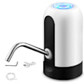 Miniatyrbild 1 av 5: Vit automatisk vattenpump för vattenflaska, USB-laddning, automatisk vattenknapp