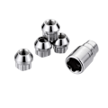 Miniatyrbillede 3 af 5: Beskyt din bil 05.205.03 Tyverisikring type C hjullås, sæt med 4 med 1 adapter, sikkerhed for fælge og hjul