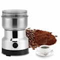 Miniatyrbilde 1 av 5: 220V elektrisk kaffekvern, kaffebønneknuser mat rustfritt stål knuser kaffekvern og elektrisk mikser for kaffekorn linfrø nøtter krydder og annet
