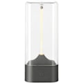 Miniatyrbilde 1 av 5: Magnetisk Nattlampe - Interaktiv Berørings Nattlampe LED Berørings Bordlampe og USB Oppladbart Belysningstilbehør for Nattbord, Stue (Grå)