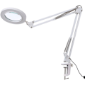 Miniatyrbillede 3 af 5: Forstørrelsesglas med LED-klemme, 8x forstørrelse, 10 justerbare lysstyrkeniveauer, variabel intensitet, 3 skiftende farver, bordlampe drevet af USB,