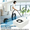 Miniatyrbilde 2 av 5: 10 stk. Kärcher WD4 WD5 WD6 støvsugerposer Kärcher MV4, MV5 og MV6 støvfilterposer