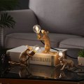 Miniatyrbillede 4 af 4: Muse skrivebordslampe Kreativ harpiks skrivebordslampe, sengebordslampe, læselampe, perfekt lampe til hjemmet og ethvert sted du kan lide == Harpiks vippelig, guld [Energi L