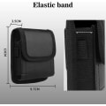 Miniatyrbilde 3 av 5: Svart magnetisk lukking, for Samsung Z Flip 4 (2022), Z Flip 3 belteveske, telefonhylster med belteklipshylster, metallklips