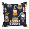 Pikkukuva 2 / 5: 1 kpl jouluinen tyynyliina, 45x45cm (kuvio satunnainen)