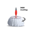Miniatyrbilde 2 av 5: 4 stk. 360° Spin Moppehoder, Mikrofiber Spin Mopp Erstatningshode Refill Rund Form Moppehode