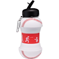 Pikkukuva 2 / 5: Kiinnitettävä kokoontaitettava BPA-vapaa silikoninen baseball-lasten juomapullo, 532 ml