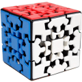 Miniatyrbilde 2 av 5: Gear Cube 3x3 Puslespill Kung Fu Cube 3D Puslespill 3x3x3 Cube Glatt Puslespill Glatt Vrid Puslespill Cube med en Cube Tripod (Flerfarget)