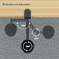 Miniatyrbild 3 av 5: Ergonomiskt skrivbordsarmpad, svängbar handledsstödshållare (svart), infällbar