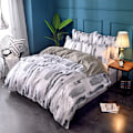 Miniatyrbillede 2 af 5: Quilt Cover Set - Grå/Multi(210x210cm)