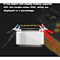 Miniatyrbillede 5 af 5: 12 V/24 V LCD bilbatteritester Digital batterianalysator Diagnostisk værktøj SOH SOC CCA IR til motorcykel lastbil bil