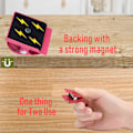 Miniatyrbillede 3 af 5: Køleskabsmagnetiske clips 9 stk., stærke whiteboardmagneter farvede magnetclips ridsefast til hjemmekontor skole
