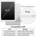 Miniatyrbillede 2 af 5: Etui til iPad 10,2 tommer (2021/2020/2019 model, 9./8./7. generation), cover etui med automatisk søvn/vækning (sort)