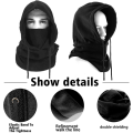Miniatyrbild 4 av 5: Svart, multifunktionell hattmask för vinterns kalla väder utomhus skidåkning motorcykel bergsklättring vandring balaclava balaclava,