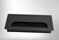 Svart set med 2 kabelgenomföringar - Aluminium - 160 x 80 mm
