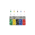 Miniatyrbilde 1 av 4: 1640 stk. Forhånds-isolert/ikke-isolert terminaler Ledningshylser Isolerte krympeterminaler Ledningshylser Elektriske skjøtekontakter 12-22 AWG for elektrisk