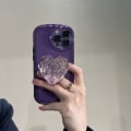 Miniatyrbild 1 av 4: Druvlila är lämplig för iPhone 13 mobiltelefonfodral iphone14promax silikon kärlek design