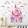 Miniatyrbild 3 av 5: Väggdekaler Färgglatt slott Vägg väggdekaler Väggdekaler flickrum för barnrum babyrum