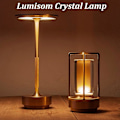 Miniatyrbillede 2 af 5: Led-bordlampe uden ledning Dæmpbar metal USB genopladelig bordlampe -1 stk-XIN sort