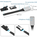 Miniatyrbilde 2 av 5: Oppladbar Leselampe, LED Leselampe for Lesing i Sengen, 3 Fargetemperaturer (Gul, Hvit, Blandet) - Justerbar Lysstyrke, Boklampe for Bo