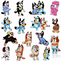 Miniatyrbillede 1 af 4: 16 stk. Hvalpe Margueritter - Tilfældige Multifarvede Patches Mix Patch Håndlavet Assorteret Stryge- eller Sy-på Broderet Strygemærke til DIY-tøj