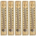 Miniatyrbild 1 av 5: 8 st trätermometer för inomhusbruk, trätermometer för att mäta temperaturen inne och ute, energi, termometer med grader i grader C