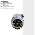 Miniatyrbilde 4 av 4: Tilhengerkontakt 7-polet metall