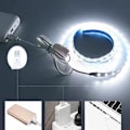Miniatyrbild 2 av 5: LED-ljusremsa 8 mm bred USB-strömbrytare kontroll 5V monokrom 2835 en meter 60 lampor självhäftande mjuk ljusremsa
