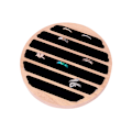 Miniatyrbillede 1 af 4: Træ smykke præsentationsbakke, 6 rum Ring Ørering Display Støtte Opbevaring i Sort Læder Indsats Bijoux Bijoux Organizer Detalje salg af dis