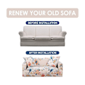 Miniatyrbilde 5 av 5: Stretch Sofatrekk Trykt Sofatrekk Sjeselongtrekk for 2-seters sofaer Universelt Elastisk Møbelbeskyttelsestrekk (190-230cm for 3-seters sofa)