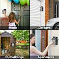 Miniatyrbillede 5 af 5: Væg nøgleboks med digital kode & nød nøglekode, stor nøgleskab boks format xl kork med udvendig nøgle til hus, kontor, fabrik, garager (sil