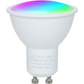 Miniatyrbillede 1 af 5: Intelligent Wi-Fi 5 W Dobbelt Tilstand, Hvid og RGB smart pære, 16 millioner farver, GU10 smart lampe, fjernbetjening via applikation, stemmekommando, synkronisering