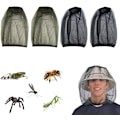 Miniatyrbilde 1 av 5: 4-pakning myggnetting for ansikt, myggbeskyttelse for hode, myggnetting for hode, mygghette, beskyttelse mot mygg og insekter