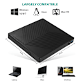 Miniatyrbillede 4 af 5: USB 3.0/Type-c Ekstern CD/DVD-drev