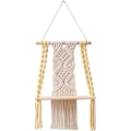 Miniatyrbilde 1 av 4: Boho hylle for soverom, baderomshylle, veggdekorasjon i makramévev, veggkunst som Boho (3050cm)