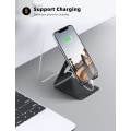 Miniatyrbilde 3 av 5: Svart telefonstativ, telefonholder - Skrivebordsstativ for iPhone 14 Pro Max Plus, 13/12/11 Pro Max, Mini XS Max XR X 8 7 6, Huawei, Samsung S10 S9 S8