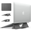 Miniatyrbillede 2 af 5: Grå - Foldbar Stativ Bærbar Stativ Flad Letvægts Bærbar Stativ Magnetisk Musemåtte til Tablet Bærbar Macbook iPad (1 stk)