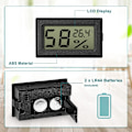 Miniatyrbillede 4 af 5: 8 stk. Mini Termometer (°C) Indendørs Digital Hygrometer med Temperatursensor til Drivhus Bil Hjemmekontor