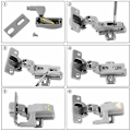 Miniatyrbillede 2 af 5: Led Sensor Lys Skab Skab Garderobe Hængsel Lys