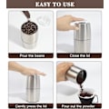 Miniatyrbild 4 av 5: Elektrisk kaffekvarn - Kaffebönkvarn i rostfritt stål för kaffe Espresso Latte Mochas, One-Touch-kvarn för örter, kryddor, spannmål och mer
