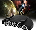 Miniatyrbillede 3 af 4: 5 LED kasket hat klips hovedlys lampe pandelampe fiskeri vandring cykling