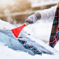 Miniatyrbilde 5 av 5: Isskraper for bilvindu, 2-pakks snøbørste isskraper for vinduer, frost snø isfjerning med skumhåndtak for bil lastebil SUV, ripefri