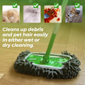 Pikkukuva 3 / 5: 3 uudelleenkäytettävän siivousliinan setti Swiffer-luudalle, parannetut märkä- ja kuivasiivousrätit, pestävät luudan täyttöpakkaukset, pölyä hylkivät luudan suojukset