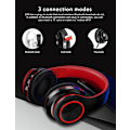 Pikkukuva 2 / 5: Langattomat kuulokkeet B39UV Bluetooth 5.0 20x8x18 cm (musta punainen)