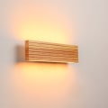 Miniatyrbillede 2 af 3: Enkel og kreativ LED massivt træ væglampe bar, soveværelse, køkken, restaurant, bar, gang base (32cm)