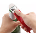 Miniatyrbillede 2 af 3: 1-pak kraftig flad flaskeåbner i rustfrit stål, robust og holdbar ølflaskeåbner, rød
