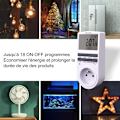 Miniatyrbilde 2 av 4: (2-pakning) Digital programmerbar stikkontakt med nedtelling Daglig/Ukentlig Programmer Elektrisk med LCD-skjerm og tilfeldig tyverisikringsmodus