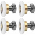 Miniatyrbilde 1 av 5: Skyvedørsrulle, 4 stk dusjruller, rullehjul for skyvedør dusjdør erstatningshjul (20mm)